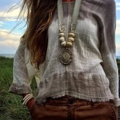 Twine + Twig Antler Burr Necklace | Neutral
