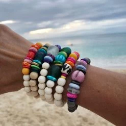 Twine + Twig Trio Stack Bracelet Set | Multi Tones Collection