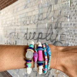 Twine + Twig Trio Stack Bracelet Set | Tie Dye Tones Collection 11 Twine + Twig Trio Stack Bracelet Set | Tie Dye Tones Collection