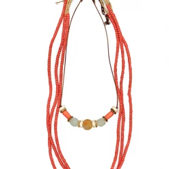 Twine + Twig Necklaces Simple Layer Set | Orange