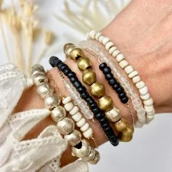 Twine + Twig Simple Seed Bracelet Charlotte Football Club