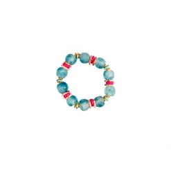 Twine + Twig Glass Stack Bracelet | Tropic