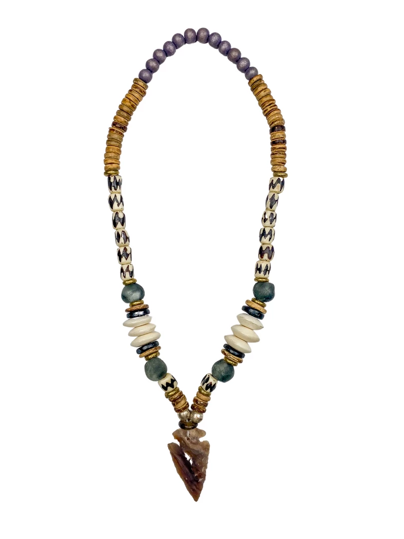 Twine + Twig Necklaces Tribal Arrowhead Choker | Neutral 1 Twine + Twig Necklaces Tribal Arrowhead Choker | Neutral